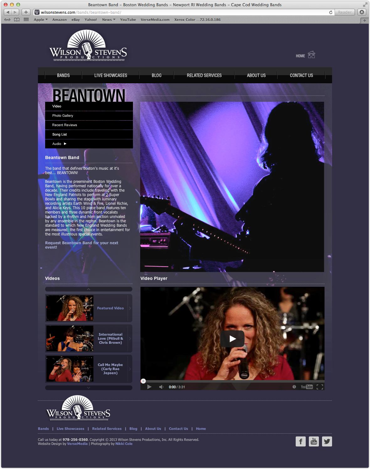 Beantown Band Page